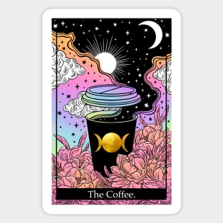 Tarot card the Coffee Sticker